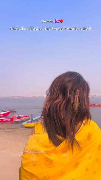 In Banaras, you don’t arrive , You Remember.. 🩵🕉️
#Banar