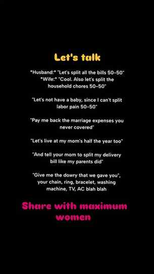 Let this msg reach to all womens.... Share it....

#womenins