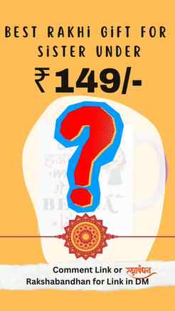 Comment Link for link. BEST GIFT FOR SISTER UNDER 150/-
#mee
