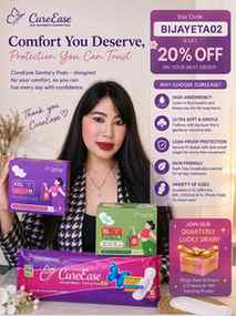 Take care of your health . choose pads that give you comfort