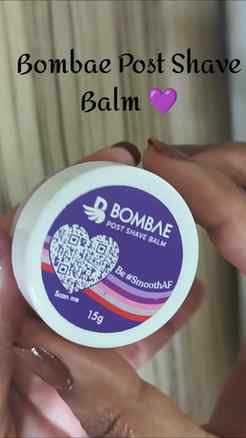 Say hello to buttery-smooth skin! 💜 The Bombae Post Shave B