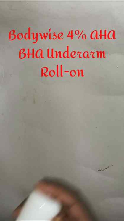 Reviewing the Bodywise 4% AHA BHA Underarm Roll-on! ✨ It is