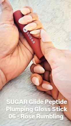 SUGAR Glide Peptide Plumping Gloss Stick 
06 Rose Rumbling S