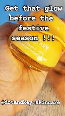 🍊 Glow mode ON! One moisturizer, a vitamin C boost, and tha