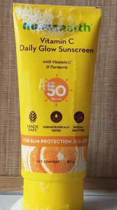Sun out 🌞 Glow on , protected skin wid mamaearth vitamin C