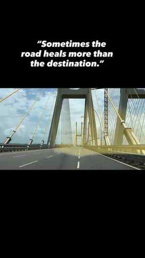 Isn’t it? 

[roads, road trip, goa bridge, travel, trip, car