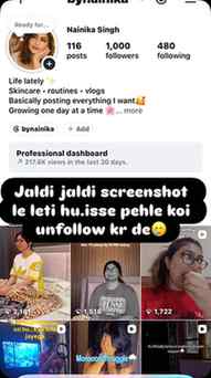 Chalo screenshot mil gya… 3 logo ne unfollow b kar dia🥲 

U