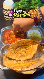Pyaj Paratha 🫓
[Food, foodvlogger,foodvlog,Instagram reel