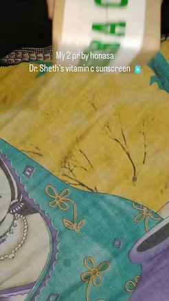My 2 pr by @honasa_india @ dr shett's vitamin c sunscreen.i 