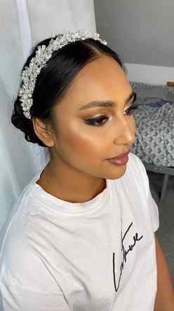 ✨NO FILTER✨Reception glam on my beautiful bride @chandini_ti