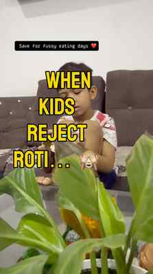When your little one says, “Roti nahi khani!” 😅🥞

Sometime