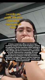 POV: They say, "Control your expressions at work." 😭😂
Mea