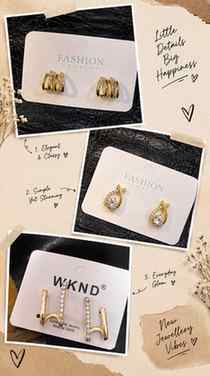 Cute Earrings for daily use @meeshoapp
#MeeshoFinds #Fashi