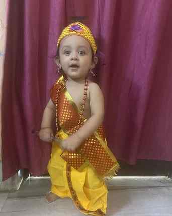 Little Krishna and Radha rani