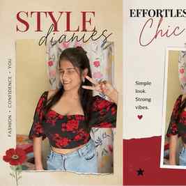 🌹 Blooming in red & serving effortless chic ❤️✨
A little fl