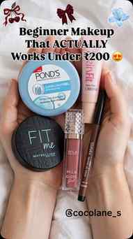 Beginner Makeup That ACTUALLY Works Under ₹200 😍
My go-to b