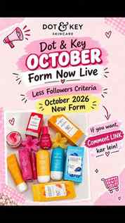 Dot & Key October 2026 Form is LIVE! 💗✨
And yes, the follow