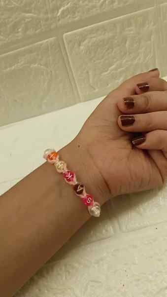 Friendship bracelet with love. 💖
Tag your bestie who would
