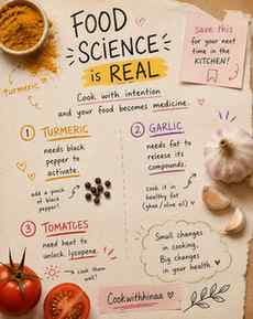 Cooking a therapy
Cook with intention