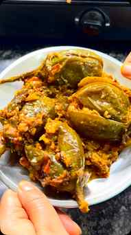 🍥Instant Easy Bagan ka bharwa ……..
#viralvideo #quickrecipe