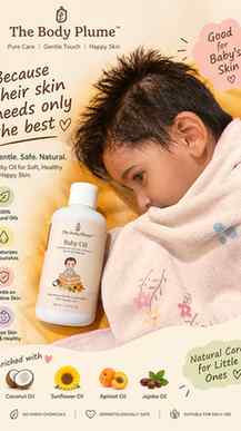 The body plume baby oil for geltle care of your baby :review