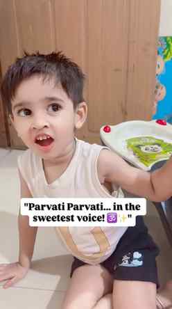 “Parvati Parvati... in the sweetest voice! 🕉️✨” #advait #ha