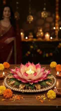 🌸✨ From simple corn husks to a stunning luxury Diwali Rango