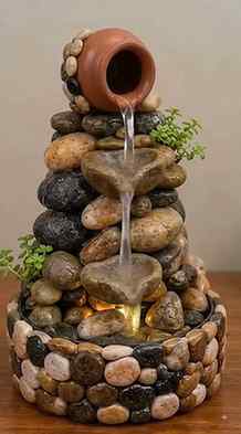✨ DIY Mini Stone Water Fountain! 🌿💧

Turn simple natural s