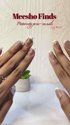 Pinteresty press-on nails for just βΉ109 π
π»β¨
Such a cute b