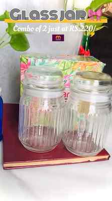 Storage glass jar just at RS.220/- (combo of 2)
Comment for