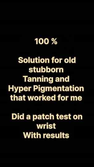 Solution for your tanning and hyperpigmentation
Monday
Treti