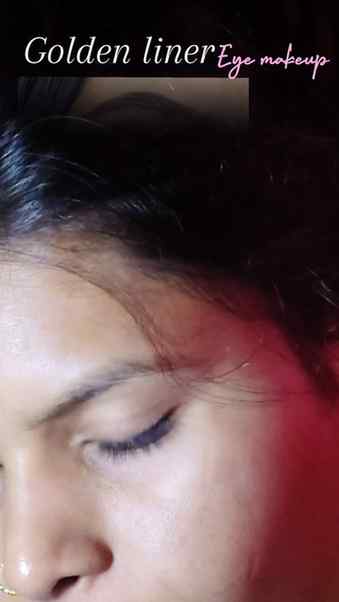 Golden eye makeup look๐
#eyemakeup #goldenliner #ugcindia