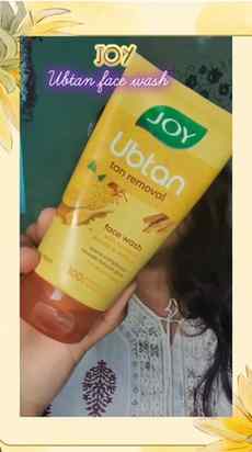 Recently my favorite face wash joy ubtan tan removal face wa