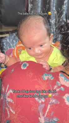 My baby has big trust issues #trending #cutebaby