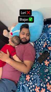 Apka baby konse song per sota hai ???