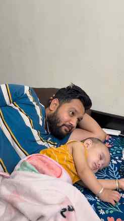 Chup be baccha so raha hai mere 💪🏻 

#caringdad  #trending
