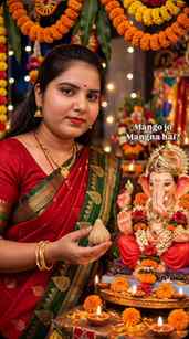 Where Bappa resides, happiness follows. 🥹❤️ Ganpati Bappa M