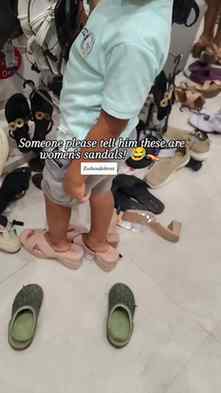 "Zudio sale fever! 😂 He found the ladies' sandals and said,