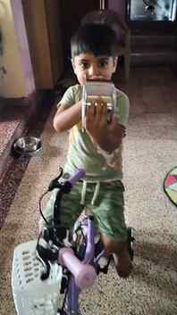 You asked your toddler to help in the kitchen... and he took