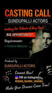 BIG OPPORTUNITY ALERT! 🎬
Looking for the next big face in