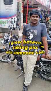 I grew between taking pics with someone's bike to owning a c