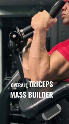 This is the triceps MASS BUILDER.
Chest, workout tips, fat