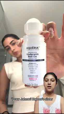 French Roll-on - Khushi Kapoor's Underarm Secret 🤫 Comment 