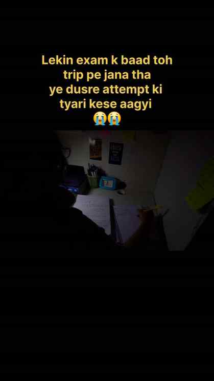 “Trip ka plan tha… syllabus ne dusra attempt plan kar diya �