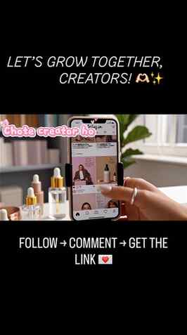 Small creators, this one’s for YOU! 🥹🫶🏻✨
Followers kam h
