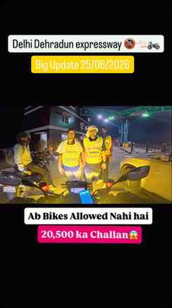 Delhi Dehradun expressway Confirm Bikes Not allowed? Ab ye g