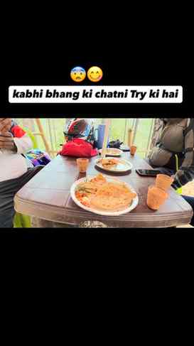Aaj bhang ki Chatni khane mili
.
.
.
#viral #trending #trave