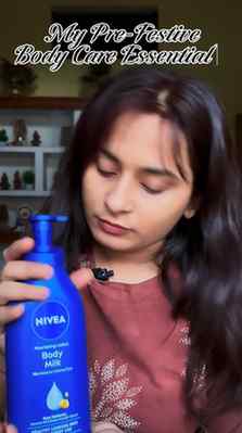 #Ad NIVEA Body Milk is my festive season essential! 💙✨
Wit