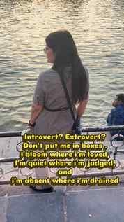 Introvert ?  Extrovert. ?