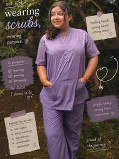 Not just wearing scrubs, wearing the dream I’ve been working